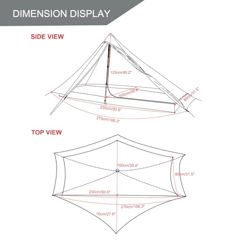 Carpa ultraligera 1 persona 3F UL Gear Lanshan 1 Pro miniatura 5