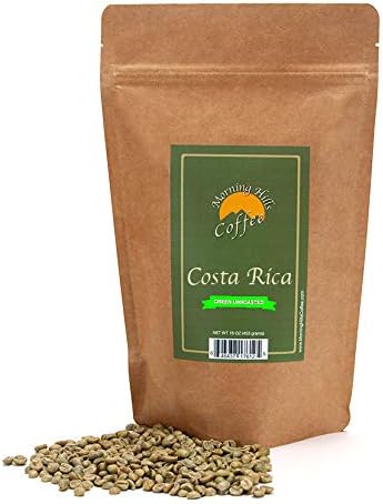 Costa Rica Green Unroasted Coffee Beans 2 Pounds
