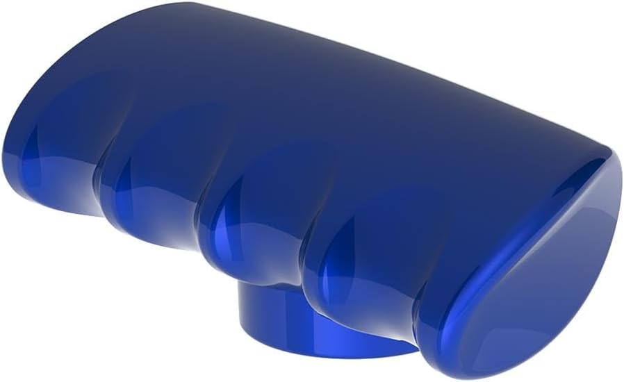 United Pacific 70817B Gearshift Knob, Blue, T-Shaped Grip, Aluminum, 1/2"-13 Thread-On