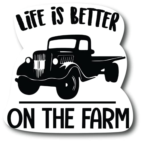 Life is Better On The Farm Tractor Refrigerator Dishwasher