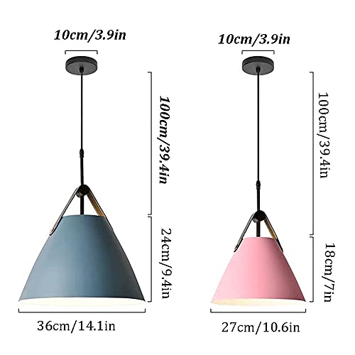 Lustre scandinave macaron orientable E27 en métal durable - 8