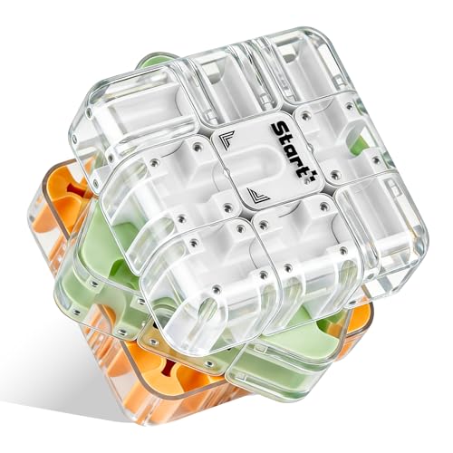 2-in-1 Advanced Maze Cube with Rolling Ball – Labyrinth Puzzle & Color Matching Brain Teaser for Kids 8-12 & Adults, Screen-Free Travel Game, Gift for Boys & Girls