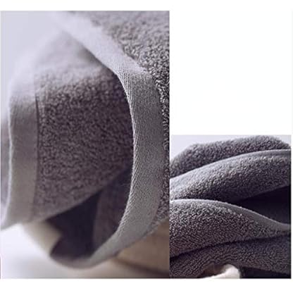 WHZG Duschtücher Handtuch Set Baumwolle super weiche 3 Stück Set 2 Handtuch 80 × 35 cm 1 Badetuch 140 × 73cm Die… – Bild 3