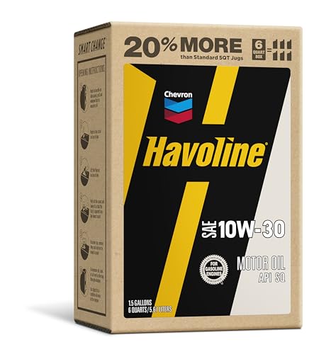 Image of Havoline Motor Oil 10w30 Smart Change Engine Oil, 10W-30, 6 Quarts, Pack of 1
