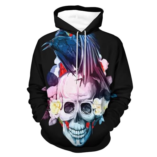 Pull crânes en sucre UMENG sweat-shirt douillet pour affronter le froid au quotidien
