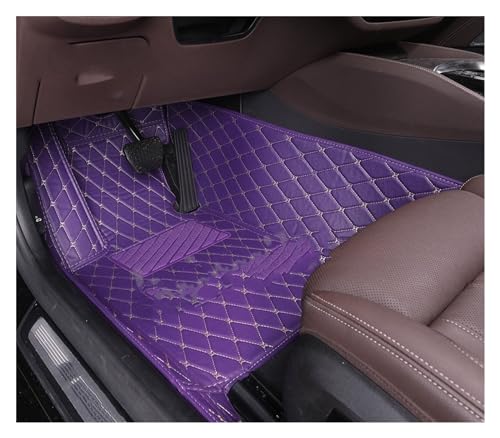 Tapis de sol voiture personnalisés Cayenne 958 intérieur haut de gamme violet conducteur
