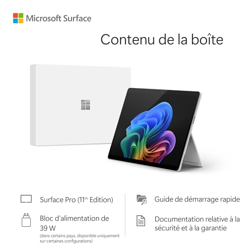 Microsoft Surface Pro | Copilot+ PC | Ecran Tactile 13” | Snapdragon® X Plus | RAM | SSD | Dernier Modèle 11ème Edition | - vue 5