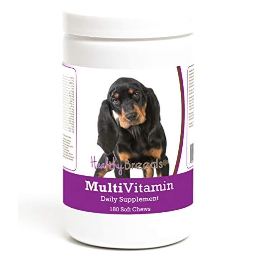 Healthy Breeds Black and Tan Coonhound Multivitamin Soft Chew for Dogs 180 Count