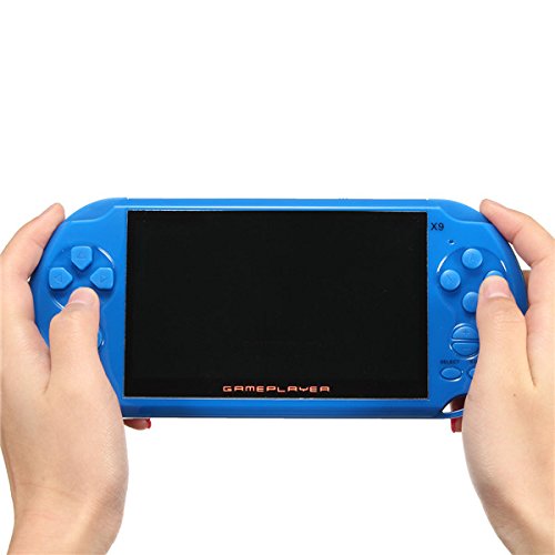 C-FUNN X9 Ricaricabile 5,0 Pollice 8G Handheld Retro Console di Gioco Video Lettore Mp3 Fotocamera - Bianco