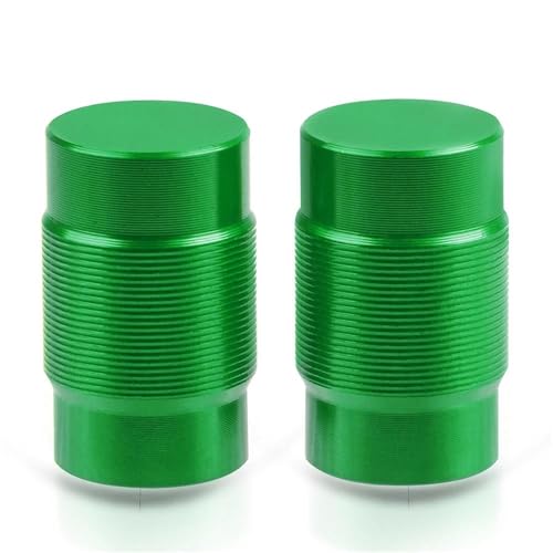 Capuchon de potence et bouchons de valve de pneu vert pour moto Kawasaki ZZR 1400 600