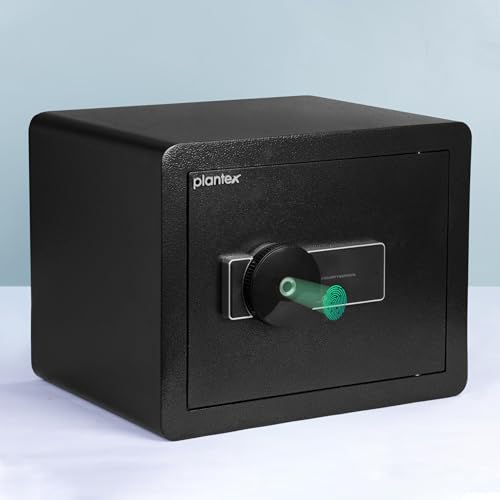 Plantex Digital Safe Locker for Home/38 Litre Locker Box for Home Jewellery/Tijori for Office with Fingerprint Sensor & Emergency Key/1 Year Warranty By Plantex (Black)