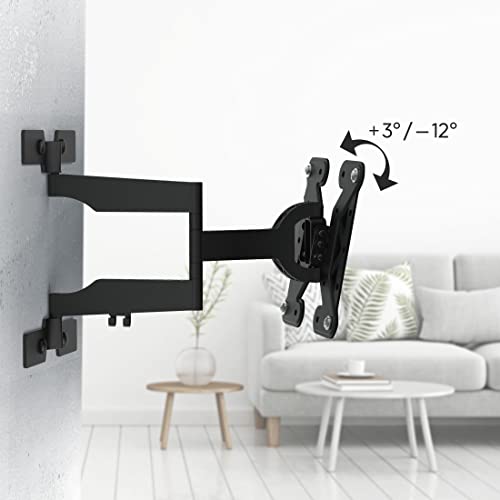 Support mural TV inclinable pivotant Hama pour ecran 19 a 48 pouces