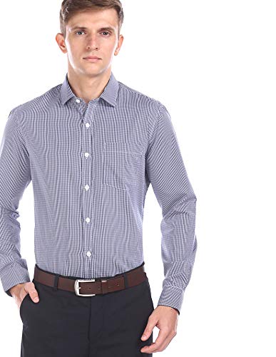 Image of Excalibur Men's Solid Slim fit Formal Shirt