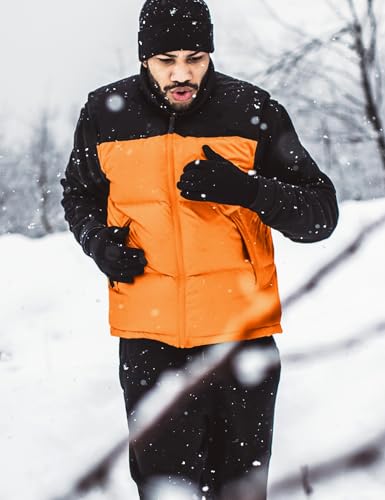 Flygo Mens Puffer Vest Lightweight Winter Outdoor Vests Warm Stand Collar Zip Sleeveless Jacket Outerwear2