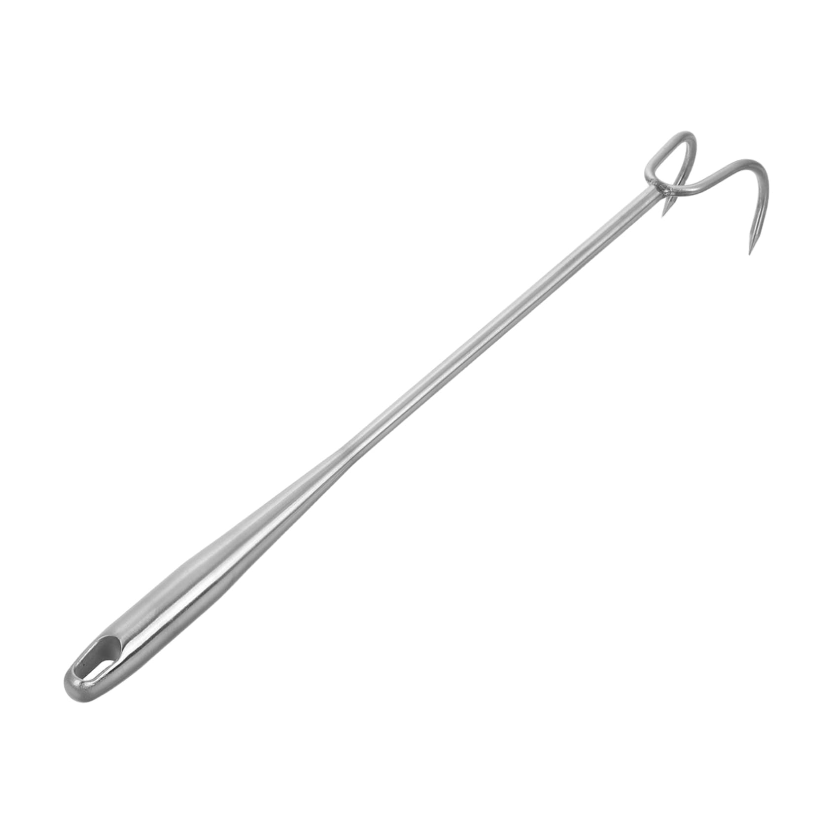 BESPORTBLE BBQ Meat Hook Heavy Duty Stainless Steel Turner with Nonslip Handle for Easy Flipping and Grilling for Outdoor Cooking and Camping Design