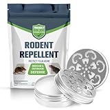NJKPUYT Rodent Repellent for Car Engines, Under Hood Rodent Repellent, Mice Repellant for House, Rat Repellant for Car, Peppermint Mouse Repellants, Keeps Mice Away, Rat Deterrent Indoor-2P