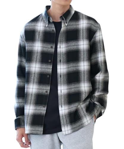 ビエラ起毛チェック柄ボタンダウン長袖シャツ