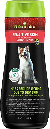 FURminator Sensitive Skin Acondicionador Ultra Premium para perros con pieles sensibles, reduce el picor de la piel seca, 473ml