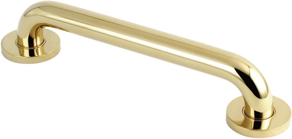 Kingston Brass DR514128 Meridian 12" Grab Bar, 1-1/4" Diameter, Brushed Nickel