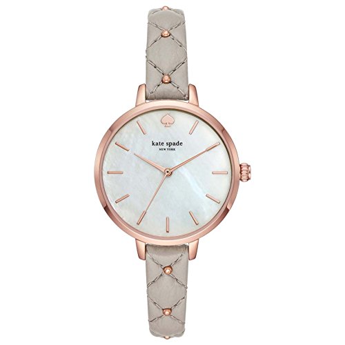Kate Spade Women's Metro KSW1470 Rose-Gold Leather Japanese Quartz Dress Watch