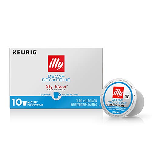 illy coffee beans decaf - Illy Coffee, Decaf Medium Roast, 100% Arabica Bean Signature Italian Blend, Premium Gourmet Roast Single Serve Drip Coffee, K Cup for Keurig, 10 Count (Pack Of 6)