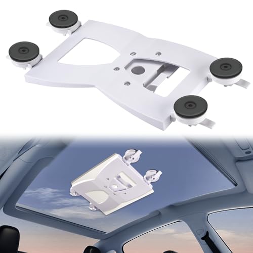 GADFISH Starlink Mini Mount for Roof - 4 Adjustable & Washable Suction Cup Holder, Anti-Gravity Car/RV Glass Mount for Camping, Outdoor Travel & Signal Reception, White