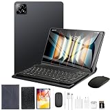 Tablet 3 em 1 10.1' Android 14 16GB RAM 512GB ROM Câmera 16MP Bateria 8800mAh Wi-Fi c/Teclado Mouse Estojo Cartão SD (preto)