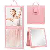 Fabuday Lighted Folding Travel Mirror