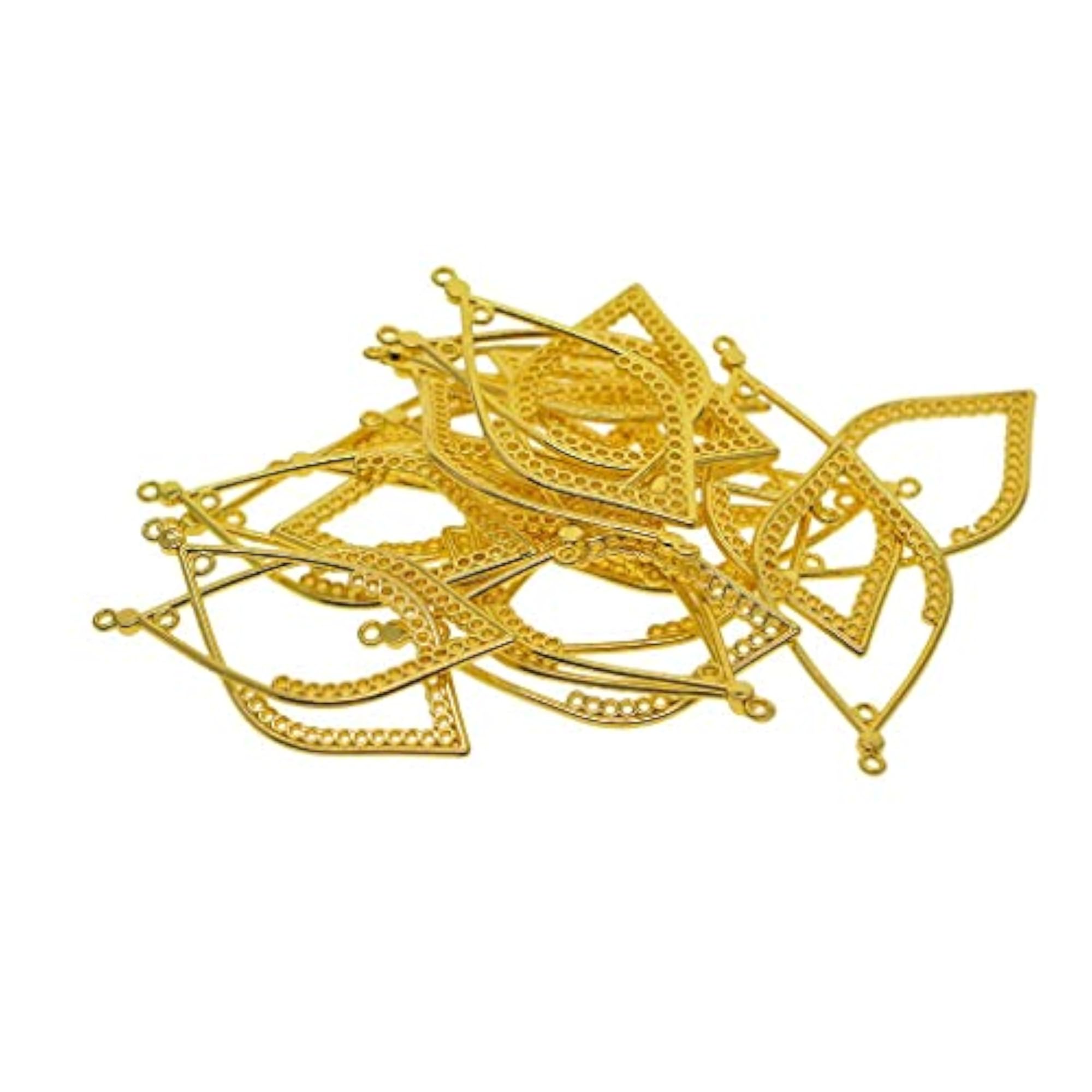 20Pcs Tibetan Silver Leaf Drop Frame Charms for DIY Jewelry Making