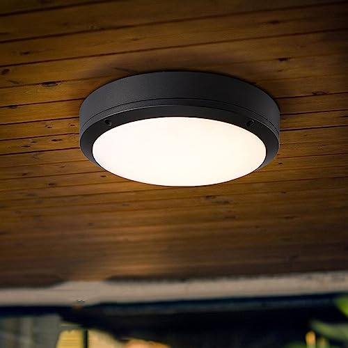 Lámpara Colgante Moderna con Sensor de Movimiento para Porche Delantero, Luces Exteriores Negras para Techo, iluminación de Pared para Pasillo, Patio, Puerta, escaleras y Patio tra