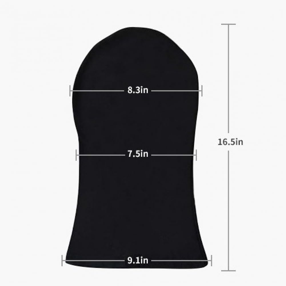 2 Pcs Full Face Mask Faceless Spandex Masks Spandex Christmas Hood Cover for Unisex Halloween Cosplay Black White
