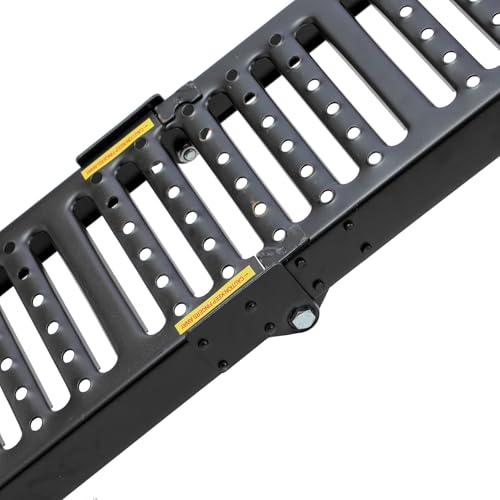 KATSU Tools 2-in-1 klappbare Stahlrampen, 2 Stück, robuste Doppelzweck-Laderampe, 200 x 23 x 5 cm, max. Traglast 500 kg, tragbar, ideal für Motorräder, Traktoren, Vans, Quadbikes und mehr