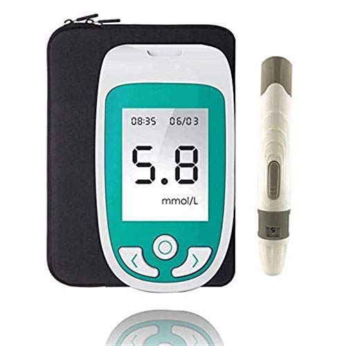 UALLL 3IN1 Medidor de Glucosa en Sangre, Sistema Multifunci�n Monitor De Colesterol De Az�car En Sangre El �cido �rico con Analizador De Tiras De Prueba para El Hogar.