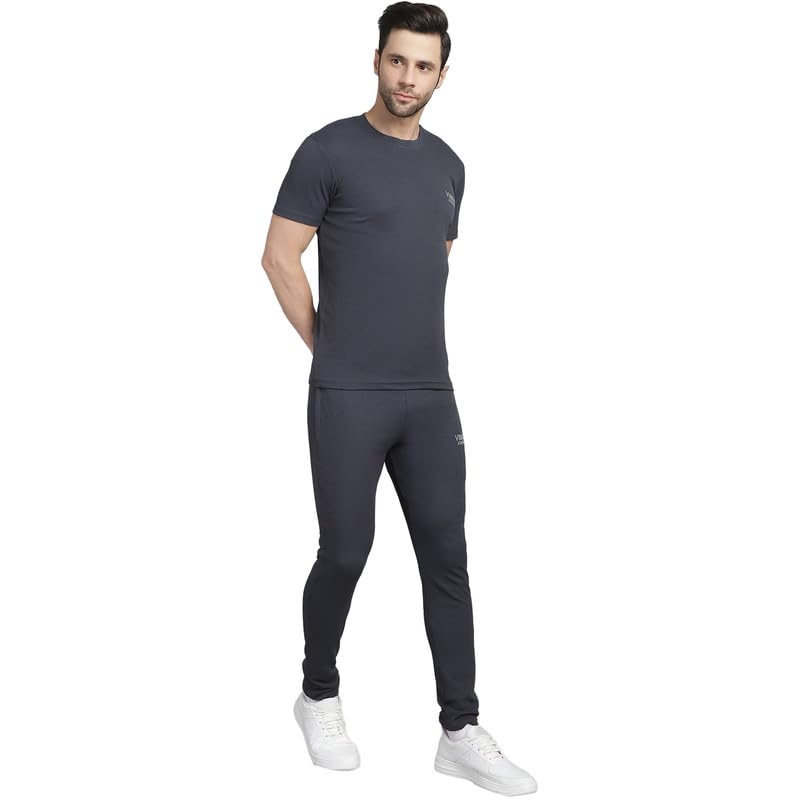 Image of Mack Jonney Solid Polyester Lycra Casual Style Half Sleeves Co-Ord Set Trackuit For Men-P-MACK52989-Box T D10 2