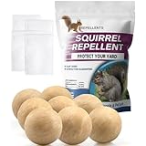PDKIVFI Squirrel Repellent Outdoor, Chipmunk Repellent Outdoor, Outdoor Squirrel Repellent, Chipmunk and Squirrel Repellant for Garden/Attic/Cars/RVs, Keep Squirrels Away, 8Packs
