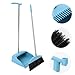 WATIIFUFU Heavy Duty Upright Broom and Dustpan Set with Long Handle Cleaning Dustpan with Teeth for Home and Kitchen Ergonomic Dust Pan and Broom Set for Efficient Sweeping