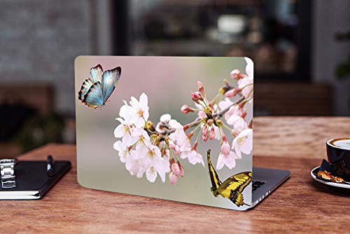 Image of GalaxsiaTM Butterfly D9 Vinyl Laptop Skin /Sticker /Cover /Decal Compatible for Any 15 inch-15.6 inch Inches Laptop (Hp /Dell /Sony /Acer /Lenovo /Asus. Etc) Or Notebook.