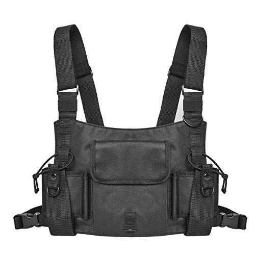 WIOR Radio Harness Shoulder Rig Bag for Men & Women Chest Vest Rigs Tactical