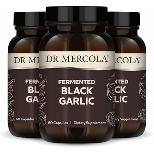 Dr. Mercola Fermented Black Garlic, 180 Capsules, 90 Servings
