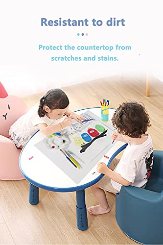 Silicone Mat for Kitchen Counter, Heat Resistant Nonskid Table Mat for Air Fryer to Site on, Countertop Protector, Thick 2MM, XL Large — view 6