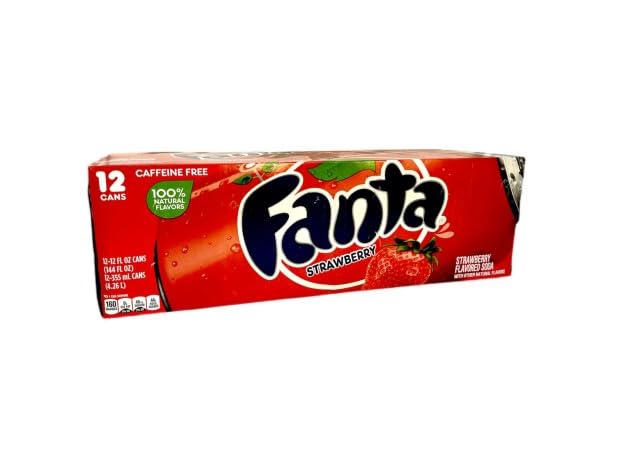 American Fanta - 12 latas de 0,335 litros (Strawberry EE.UU., 12 unidades)