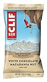 CLIF BARS - Energy Bars - White Chocolate Macadamia Nut Flavor - Made with Organic Oats - Plant Based Food - Vegetarian - Kosher (2.4 Ounce Protein Bars, 18 Count) Packaging May Vary