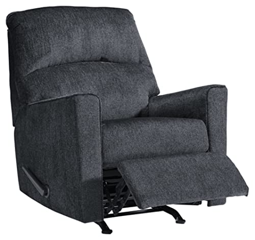 Signature Design By Ashley Altari Modern Nursery Manual Rocker Recliner, Light Gray #TOP2