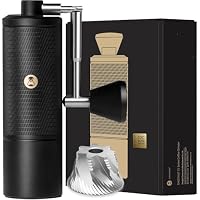 TIMEMORE C5 Pro manuelle Kaffeemühle, Kapazität 30 g, mit konischem CNC-Frässtift aus Edelstahl, interne verstellbare Einstellung, doppelte Lagerpositionierung (C5 Pro mattschwarz) – Ansicht 1