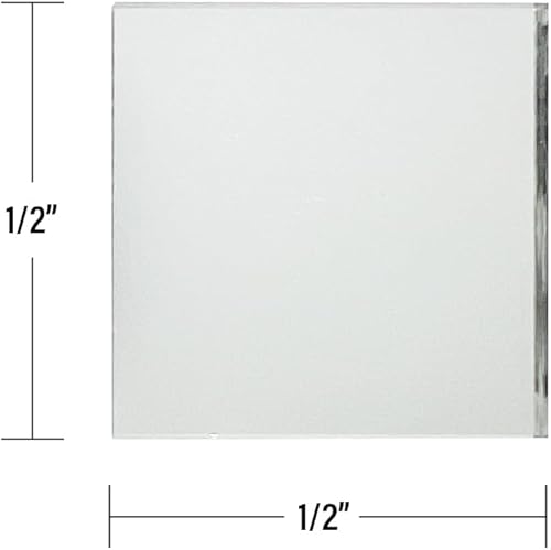 Miniatura 3 de National Artcraft Mosaico de espejo cuadrado de vidrio de 12 pulgada para manualidades, decoración del hogar, encaje y proyectos de bricolaje -