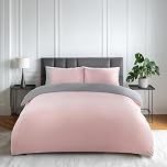 Emma Barclay Lyla Reversible Duvet Set in Blush Pink/Grey - Double