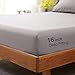 SONORO KATE Sheets Super Soft Microfiber 1800 Thread Count 16 Inch Deep Pocket 4 Piece Queen Grey