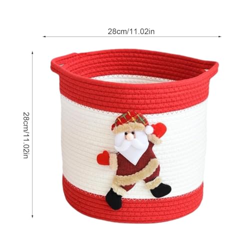 Cesta de cuerda tejida para bombones en San Valentín y Pascua 6