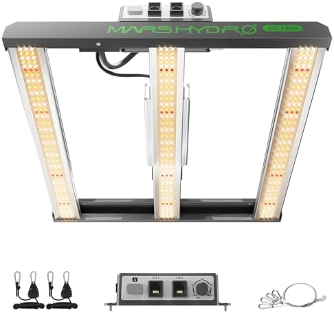 2024 MARS HYDRO FC1500 EVO 150W, Samsung LM301H EVO LED Grow Light 2x2 ft Coverage Full Spectrum Daisy Chain Dimmable Bar Style Grow Lamp for Indoor Plants