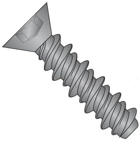 1/4" x 1" High Low Style Thread Forming Screws/Six-Lobe/Flat Head/Steel/Black Oxide (Carton: 3,000 pcs)